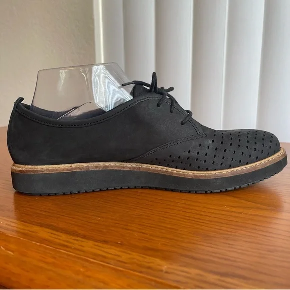 Clarks Artisan Women’s Glick Resseta Oxford Black Nubuck Size 9 - Picture 5 of 13